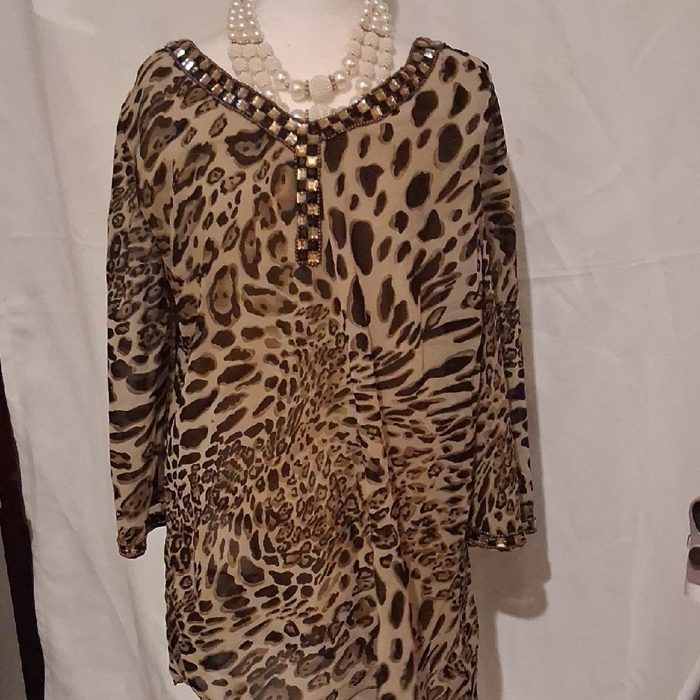 Leopard Print Women's Top